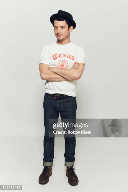 Actor Elijah Wood from BBC America's 'Dirk Gently's Holistic Detective Agency' poses for a portrait during Comic-Con 2017 at Hard Rock Hotel San...