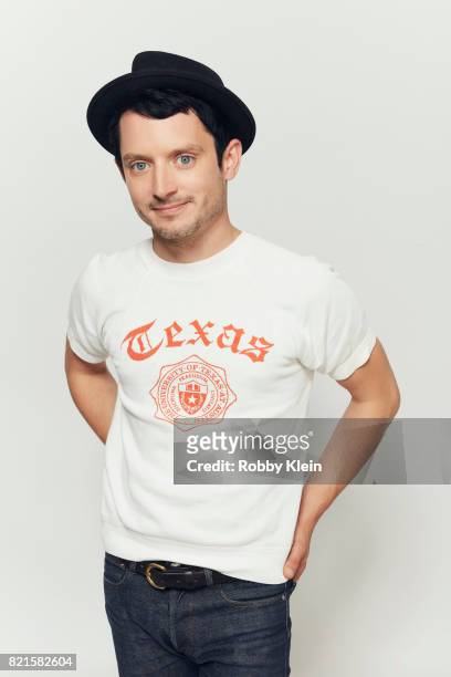 Actor Elijah Wood from BBC America's 'Dirk Gently's Holistic Detective Agency' poses for a portrait during Comic-Con 2017 at Hard Rock Hotel San...