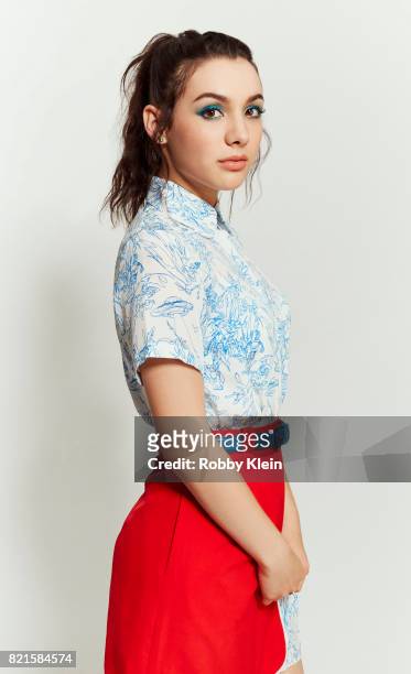 Actress Hannah Marks from BBC America's 'Dirk Gently's Holistic Detective Agency' poses for a portrait during Comic-Con 2017 at Hard Rock Hotel San...