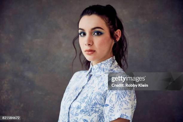 Actress Hannah Marks from BBC America's 'Dirk Gently's Holistic Detective Agency' poses for a portrait during Comic-Con 2017 at Hard Rock Hotel San...