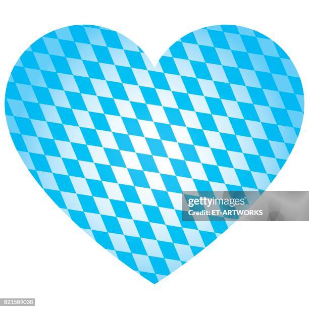 beer fest heart vector - blau abstrakt stock illustrations
