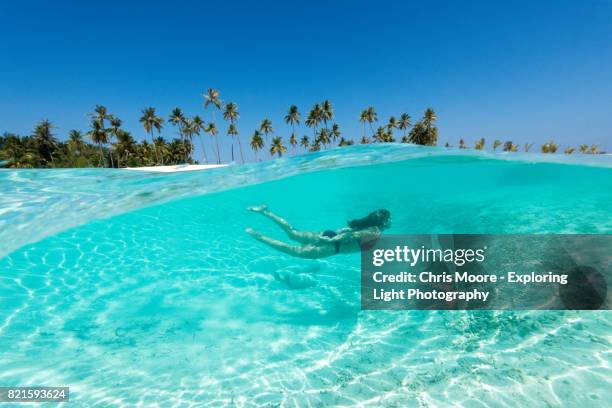 under the sea - maldives beach stock pictures, royalty-free photos & images