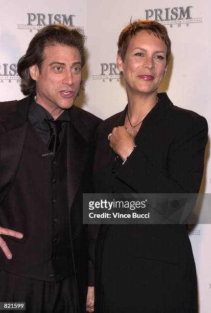 Actress Jamie Lee Curtis and co-host Richard Lewis attend the 5th Annual Prism Awards presented by the Entertainment Industries Council which honored...