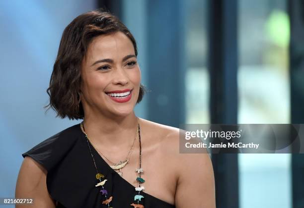 Paula Patton visits Build to discuss "Somewhere Between" And Her New Film "Traffik" at Build Studio on July 24, 2017 in New York City.