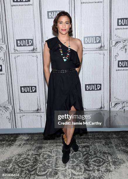 Paula Patton visits Build to discuss "Somewhere Between" And Her New Film "Traffik" at Build Studio on July 24, 2017 in New York City.