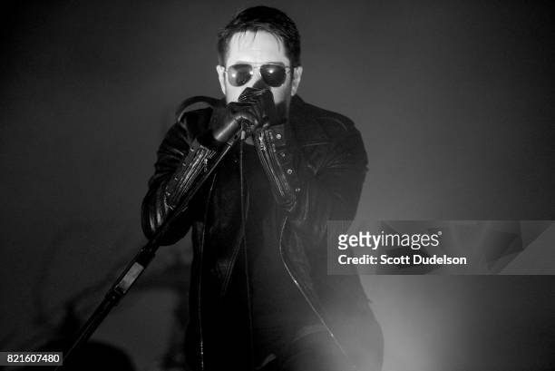 Singer Trent Reznor of Nine Inch Nails performs onstage during FYF Fest on July 23, 2017 in Los Angeles, California.