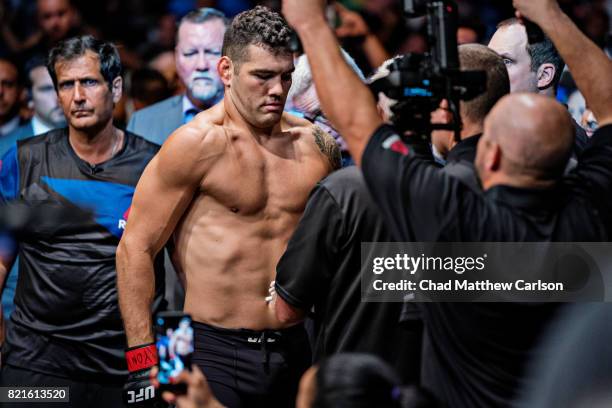 On Fox 25: Chris Weidman before middleweight bout vs Kelvin Gastelum at Nassau Coliseum. Uniondale, NY 7/22/2017 CREDIT: Chad Matthew Carlson