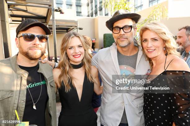 Universal Cable Productions Talent Party" -- Pictured: James Roday, Maggie Lawson, Todd Stashwick, and Kirsten Nelson --