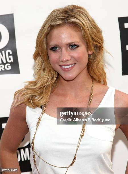 Actress Brittany Snow arrives at the Do Something Awards and official pre-party for the 2008 Teen Choice Awards held at Level 3 on August 2, 2008 in...