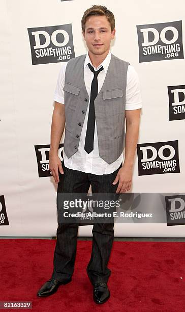 Actor Shawn Pyfrom arrives at the Do Something Awards and official pre-party for the 2008 Teen Choice Awards held at Level 3 on August 2, 2008 in Los...