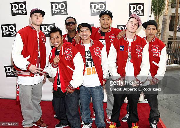 America's Best Dance Crew arrives at the Do Something Awards and official pre-party for the 2008 Teen Choice Awards held at Level 3 on August 2, 2008...