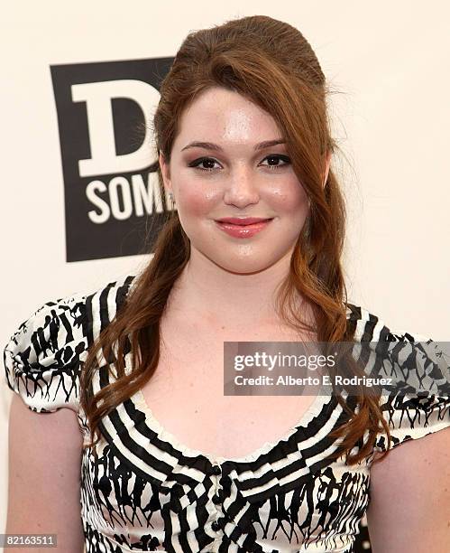 Actress Jennifer Stone arrives at the Do Something Awards and official pre-party for the 2008 Teen Choice Awards held at Level 3 on August 2, 2008 in...