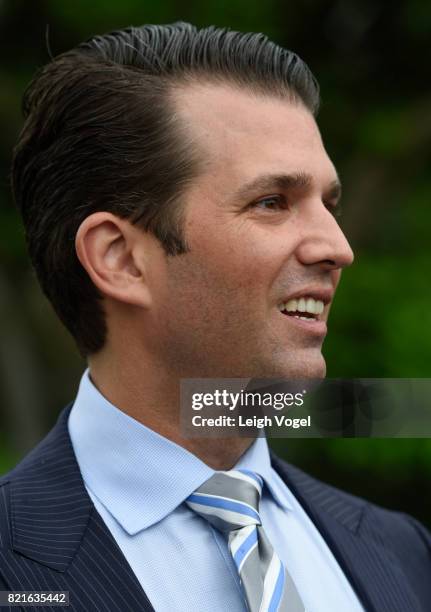 Donald Trump, Jr. Attends the 139th White House Easter Egg Roll at The White House on April 17, 2017 in Washington, DC.