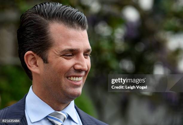 Donald Trump, Jr. Attends the 139th White House Easter Egg Roll at The White House on April 17, 2017 in Washington, DC.