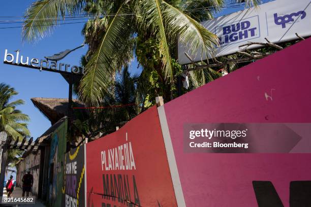 The Blue Parrot nightclub is seen closed in Playa del Carmen, Mexico, on Tuesday, July 11, 2017. In January, five people were gunned down during an...