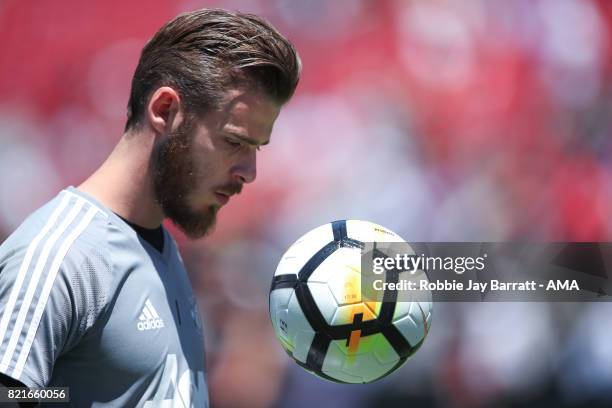 David de Gea of Manchester United during the International Champions Cup 2017 match between Real Madrid v Manchester United at Levi'a Stadium on July...