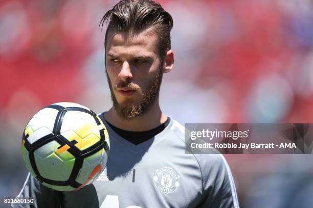 David de Gea of Manchester United during the International Champions Cup 2017 match between Real Madrid v Manchester United at Levi'a Stadium on July...