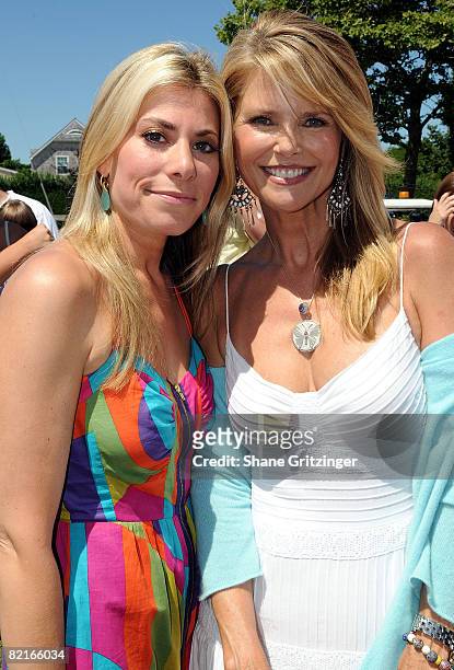 News 12 Long Island Entertainment Reporter Gina Glickman and model Christie Brinkley attend the 19th Annual Family Day Wild Wild West Carnival at the...