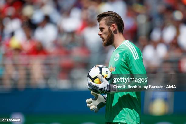 David de Gea of Manchester United during the International Champions Cup 2017 match between Real Madrid v Manchester United at Levi'a Stadium on July...
