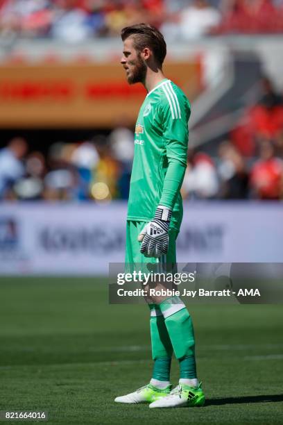 David de Gea of Manchester United during the International Champions Cup 2017 match between Real Madrid v Manchester United at Levi'a Stadium on July...