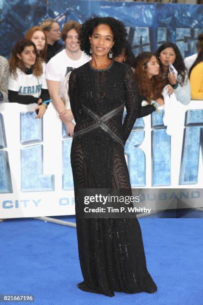 Producer Virginie Besson attends the "Valerian And The City Of A Thousand Planets" European Premiere at Cineworld Leicester Square on July 24, 2017...
