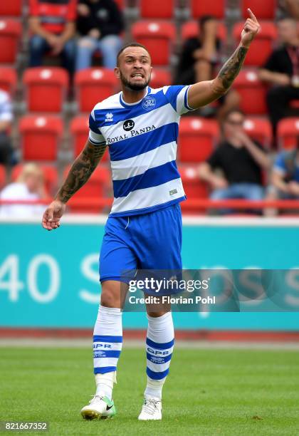 Joel Lynch of the Queenspark Rangers during the game between Union Berlin and the Queens Park Rangers on july 24, 2017 in Berlin, Germany.