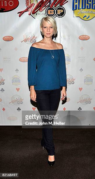 Jennifer Malenke attends the First Annual All In For CP Celebrity No Limit Texas Hold-Em Tournament benefiting the One Step closer Foundation at the...