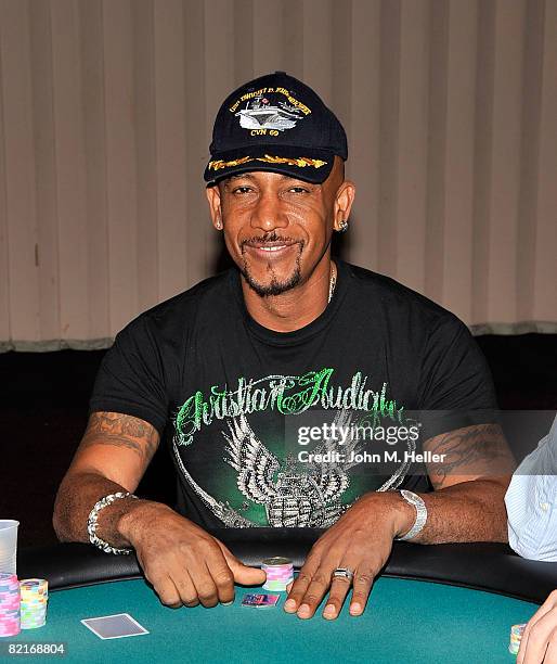 Montel Williams attends the First Annual All In For CP Celebrity No Limit Texas Hold-Em Tournament benefiting the One Step closer Foundation at the...