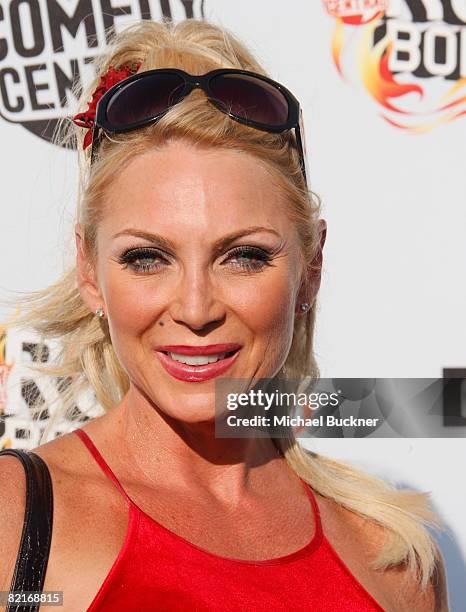 Actress Shelley Michelle arrives to "Comedy Central Roast Of Bob Saget" at the Warners Brothers Studio Lot on August 3, 2008 in Burbank, California.