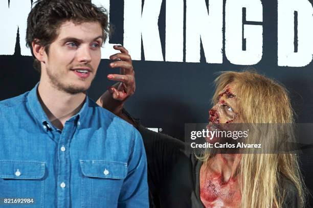 Actor Daniel Sharman attends 'Fear The Walking Dead' fan event at the Callao cinema on July 24, 2017 in Madrid, Spain.