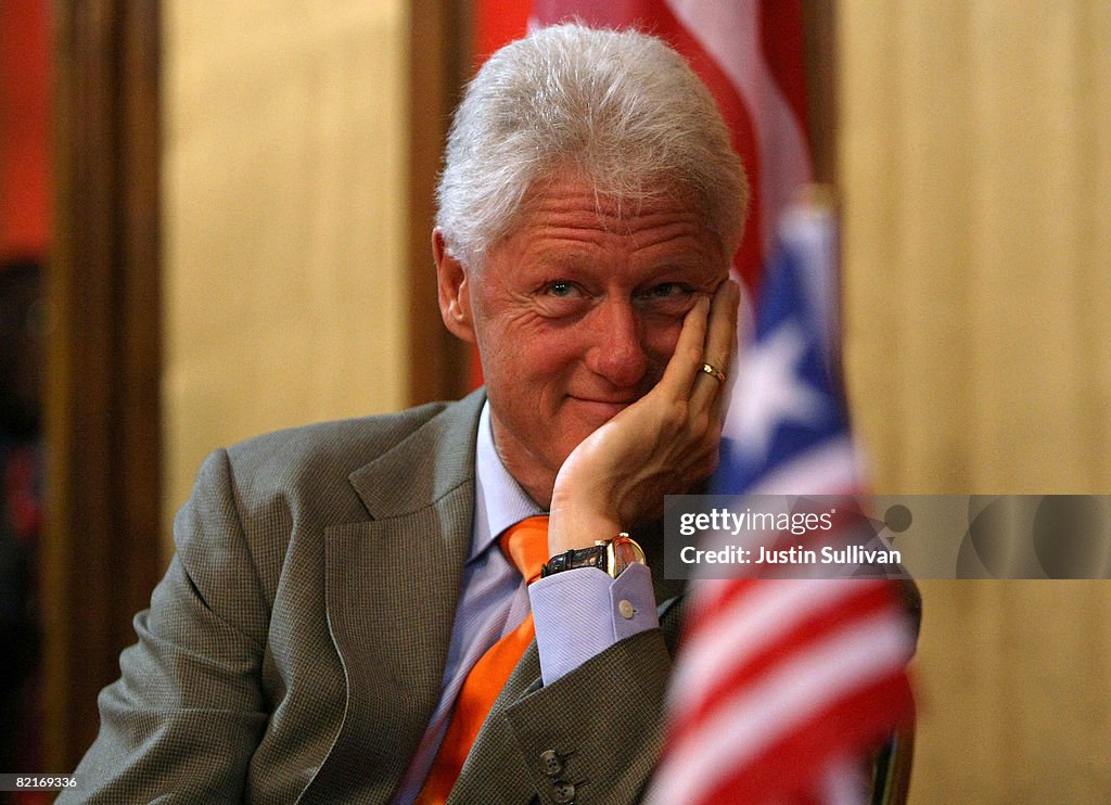 Bill Clinton Visits Clinton Foundation Projects In Africa