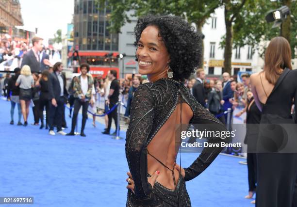 Producer Virginie Besson-Silla attends the European Premiere of "Valerian And The City Of A Thousand Planets" at Cineworld Leicester Square on July...