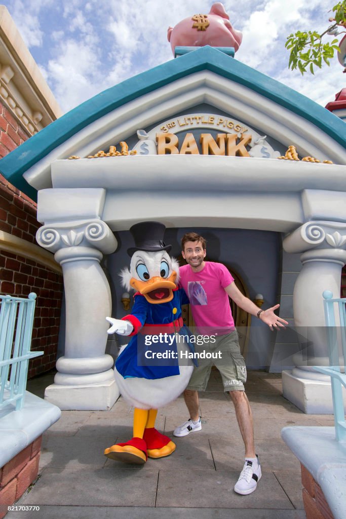 David Tennant Visits Disneyland Disneyland