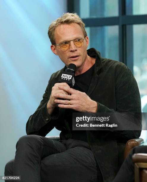 Actor Paul Bettany attends Build to discuss his project "Manhunt: UNABOMBER" at Build Studio on July 24, 2017 in New York City.