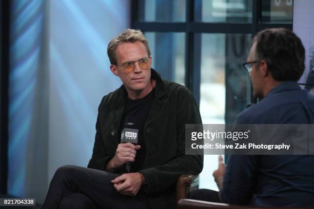 Actor Paul Bettany attends Build Series to discuss "Manhunt: UNABOMBER" at Build Studio on July 24, 2017 in New York City.