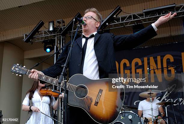 Dave King of Flogging Molly performs as part of Lollapalooza 2008 at Grant Park on August 3, 2008 in Chicago, Illinois.