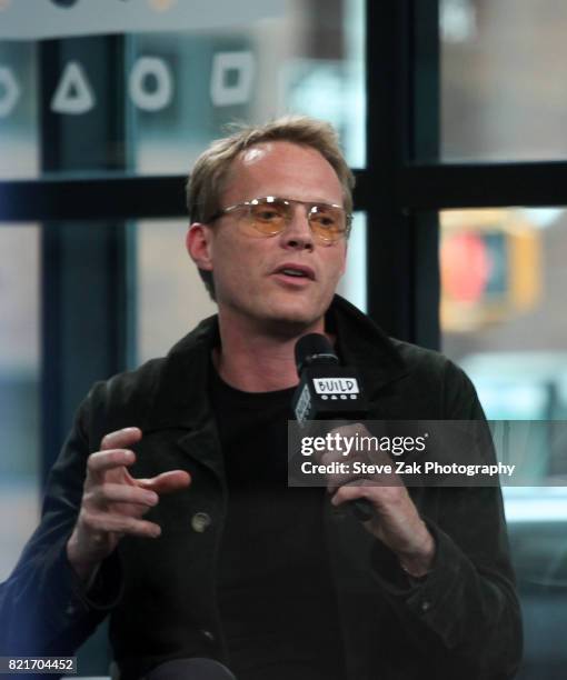 Actor Paul Bettany attends Build Series to discuss "Manhunt: UNABOMBER" at Build Studio on July 24, 2017 in New York City.