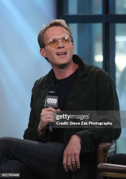 Actor Paul Bettany attends Build Series to discuss "Manhunt: UNABOMBER" at Build Studio on July 24, 2017 in New York City.