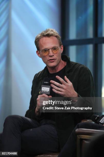 Actor Paul Bettany attends Build Series to discuss "Manhunt: UNABOMBER" at Build Studio on July 24, 2017 in New York City.