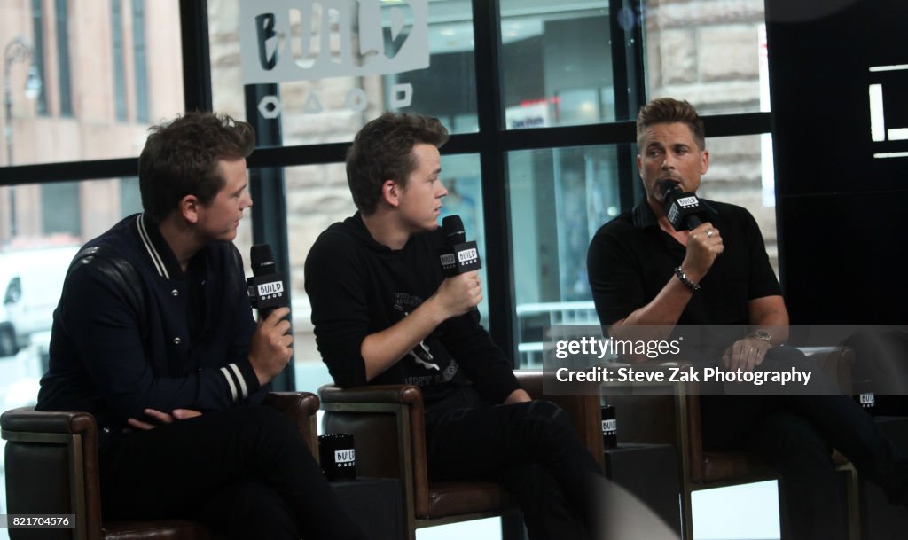 Build Presents Rob Lowe And His Sons Matthew Lowe and John Owen Lowe Discussing "The Lowe Files"