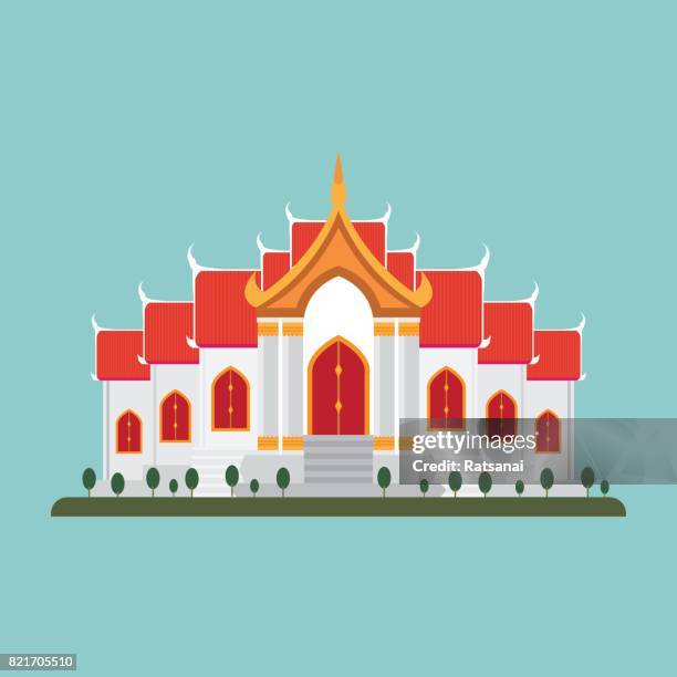 ilustraciones, imágenes clip art, dibujos animados e iconos de stock de templo tailandés - cultura tailandesa