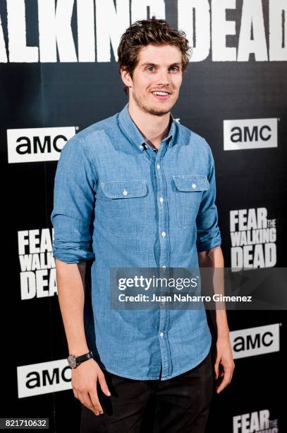 Daniel Sharman attends 'Fear The Walking Dead' photocall at Callao Cinema on July 24, 2017 in Madrid, Spain.