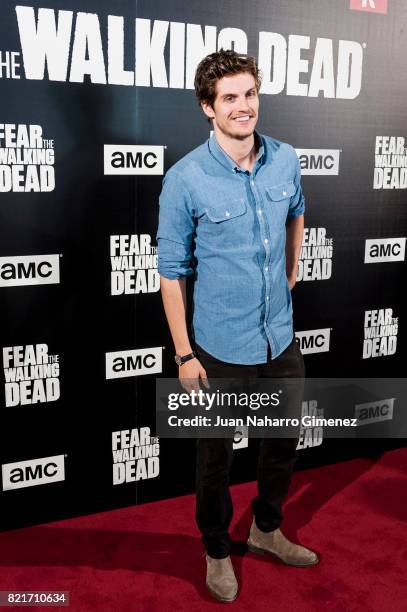 Daniel Sharman attends 'Fear The Walking Dead' photocall at Callao Cinema on July 24, 2017 in Madrid, Spain.