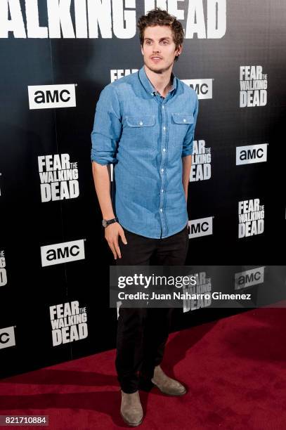 Daniel Sharman attends 'Fear The Walking Dead' photocall at Callao Cinema on July 24, 2017 in Madrid, Spain.