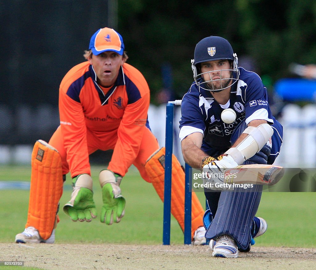 Netherlands v Scotland - ICC World Twenty20 Cup Qualifier