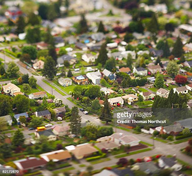 aerial - tilt shift stock pictures, royalty-free photos & images