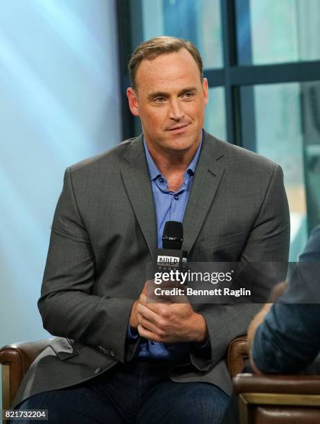 Personality Matt Iseman attends Build to discuss "American Ninja Warrior" at Build Studio on July 24, 2017 in New York City.