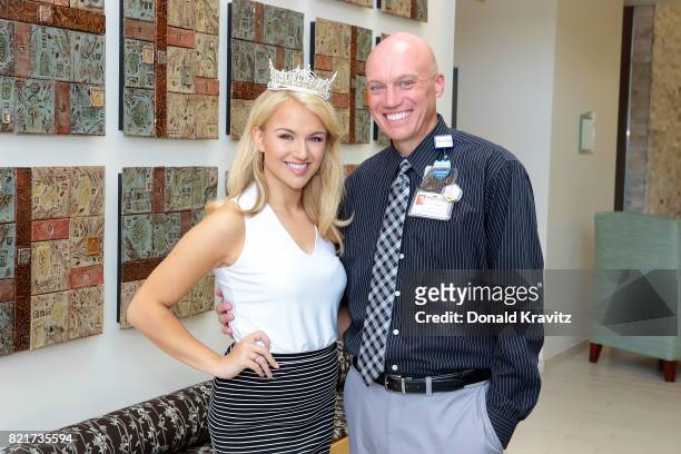 Savvy Shields, Miss America 2017 and Frank Carpenter, Corporate Director Oncology Operations at AtlanticCare Regional Medical Center at The...