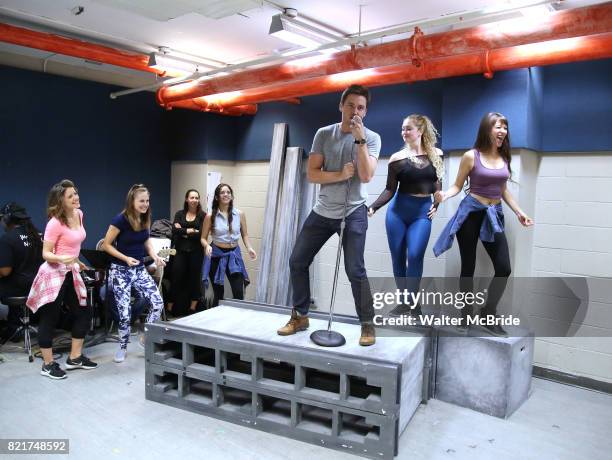 Josh Tolle and cast perform in the Wall Premiere musical presention of his show 'A Wall Apart' presented by the New York Musical Festival & New...