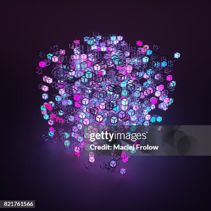 3D cube and cloud computing 3D cube and cloud computing